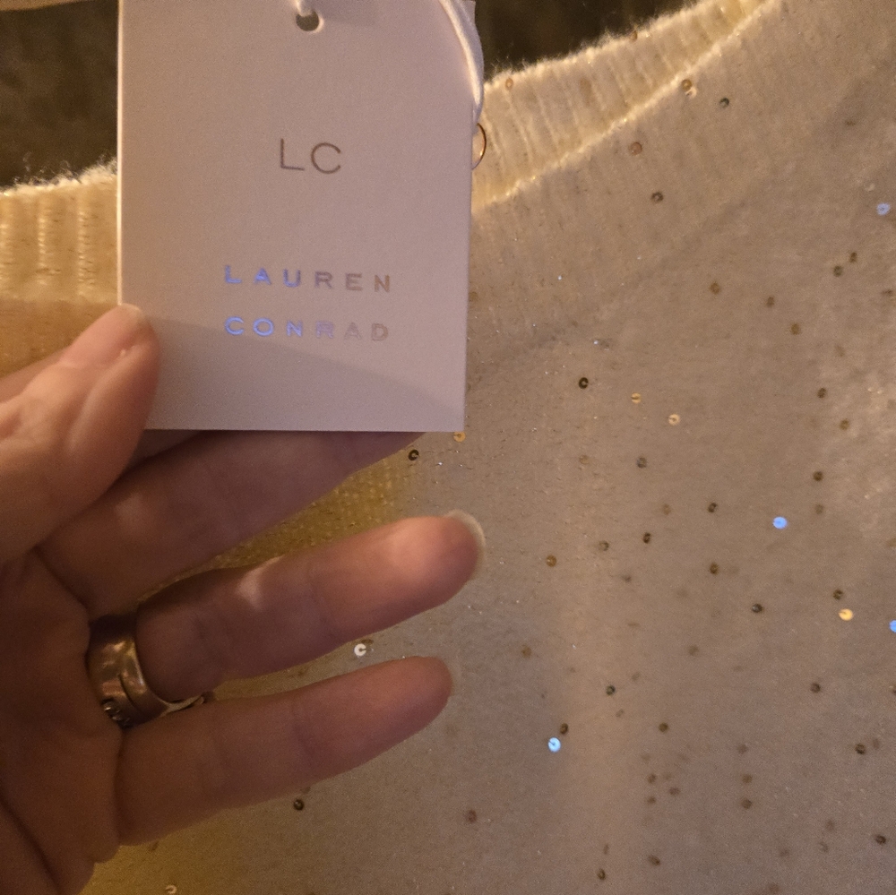 Lauren Conrad Creme Sweater